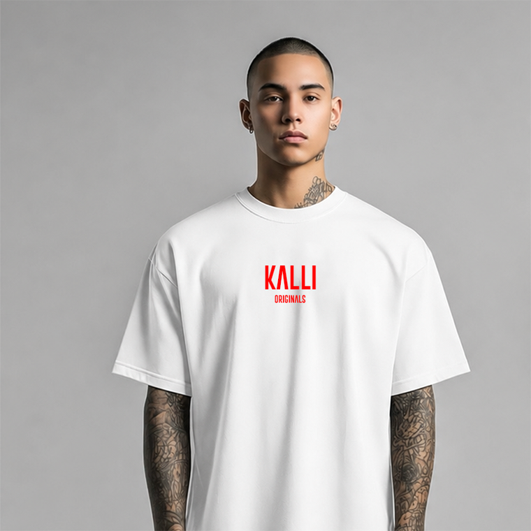 Box Tee - Red Kalli Logo